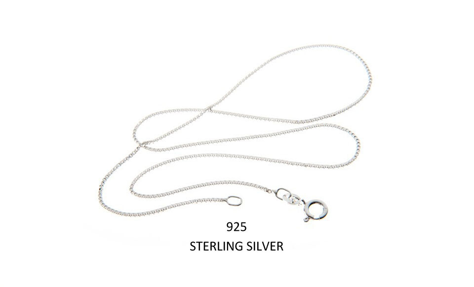 Verona Jewelers 925 Sterling Silver 1.5MM Unisex Box Chain Necklace sizes 16-30