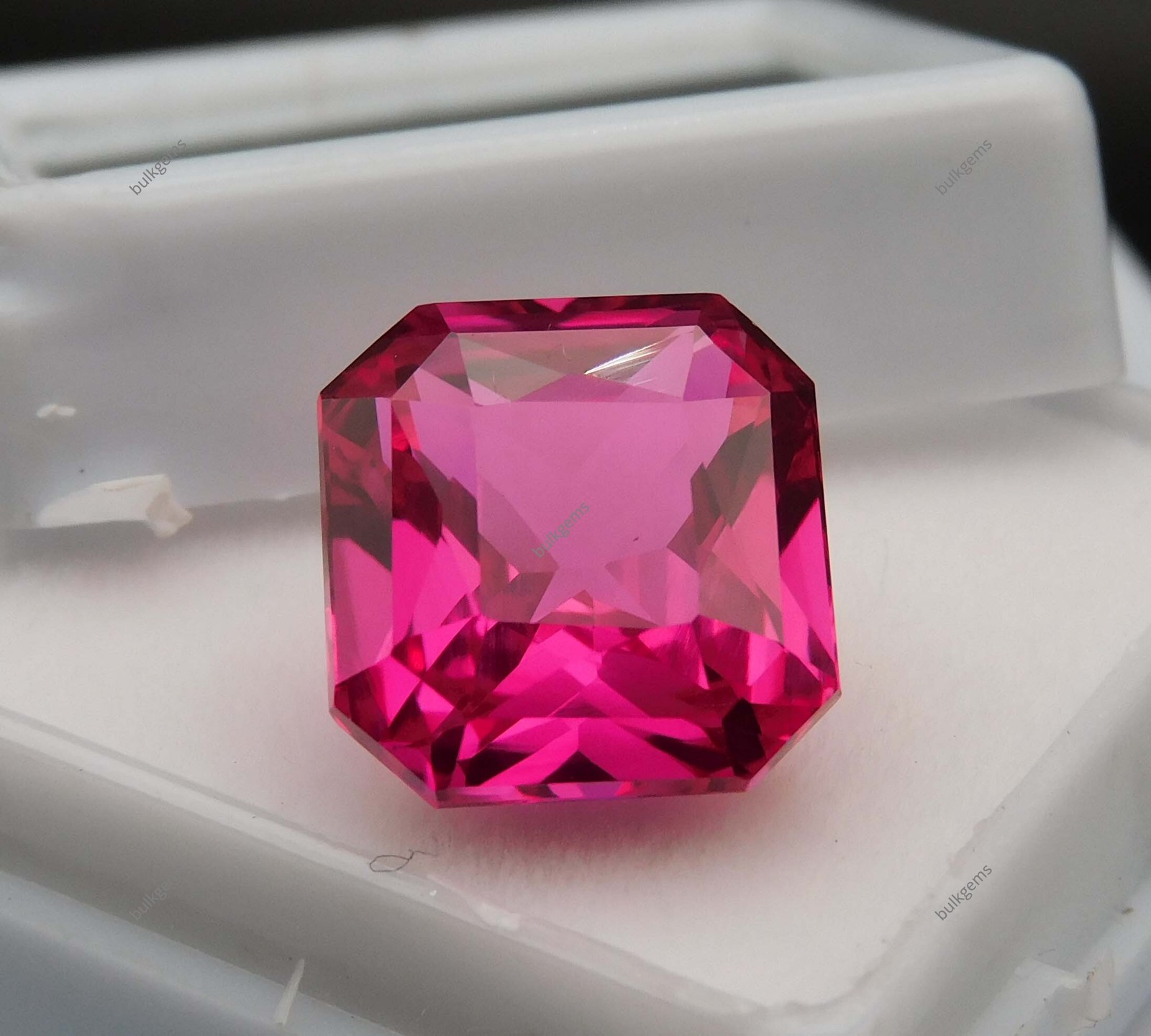 10.45 Ct Rare Natural Pink Sapphire Square Cut Certified Loose Gemstone