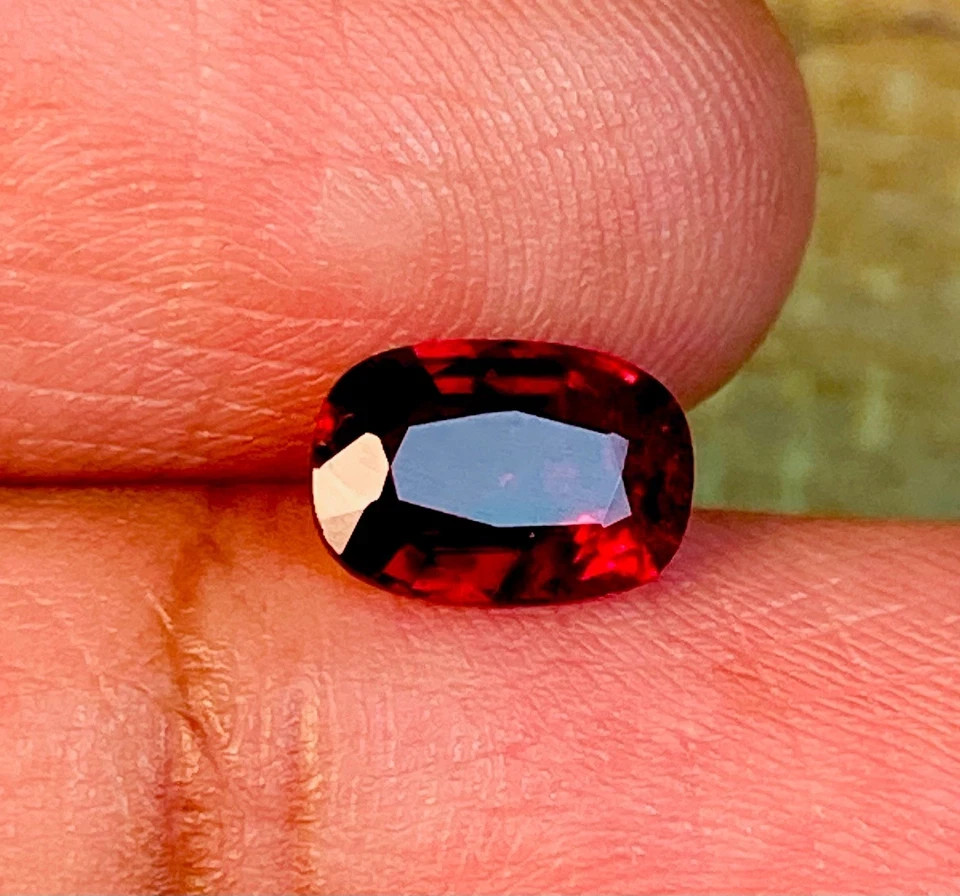 Pigeon Blood Red Ruby 14 Ct Beautiful Genuine Cushion CertifiedLoose Gemstone `