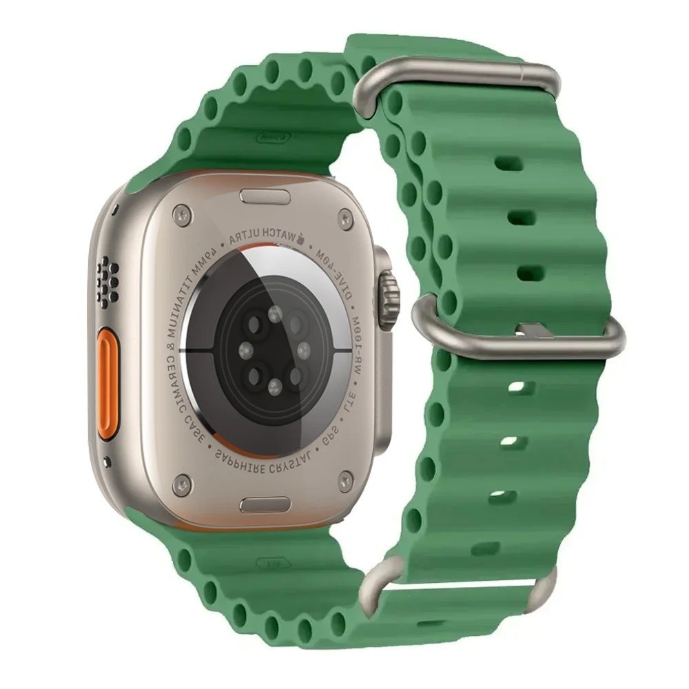 Ocean Band for Apple Watch Ultra 3/11/10/9/8/7/6/SE Silicone Strap Waterproof