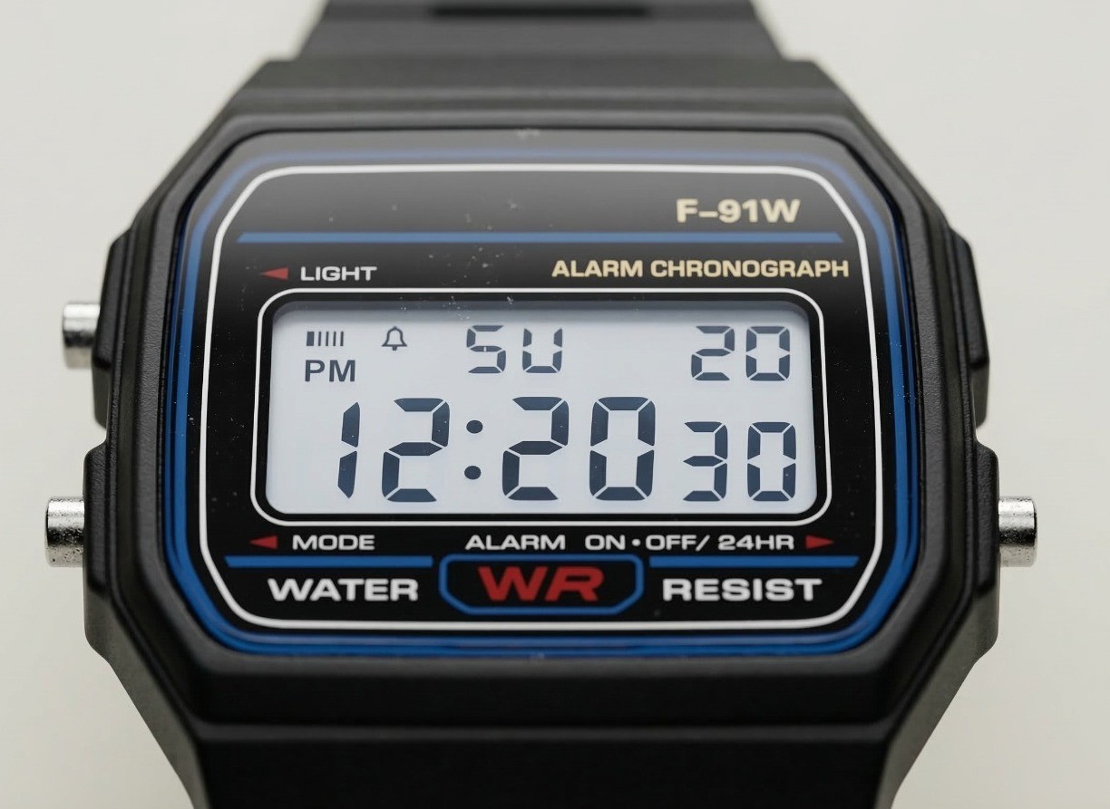 F91W Classic Digital Watch Resin Strap Stopwatch Chronograph Sport Men