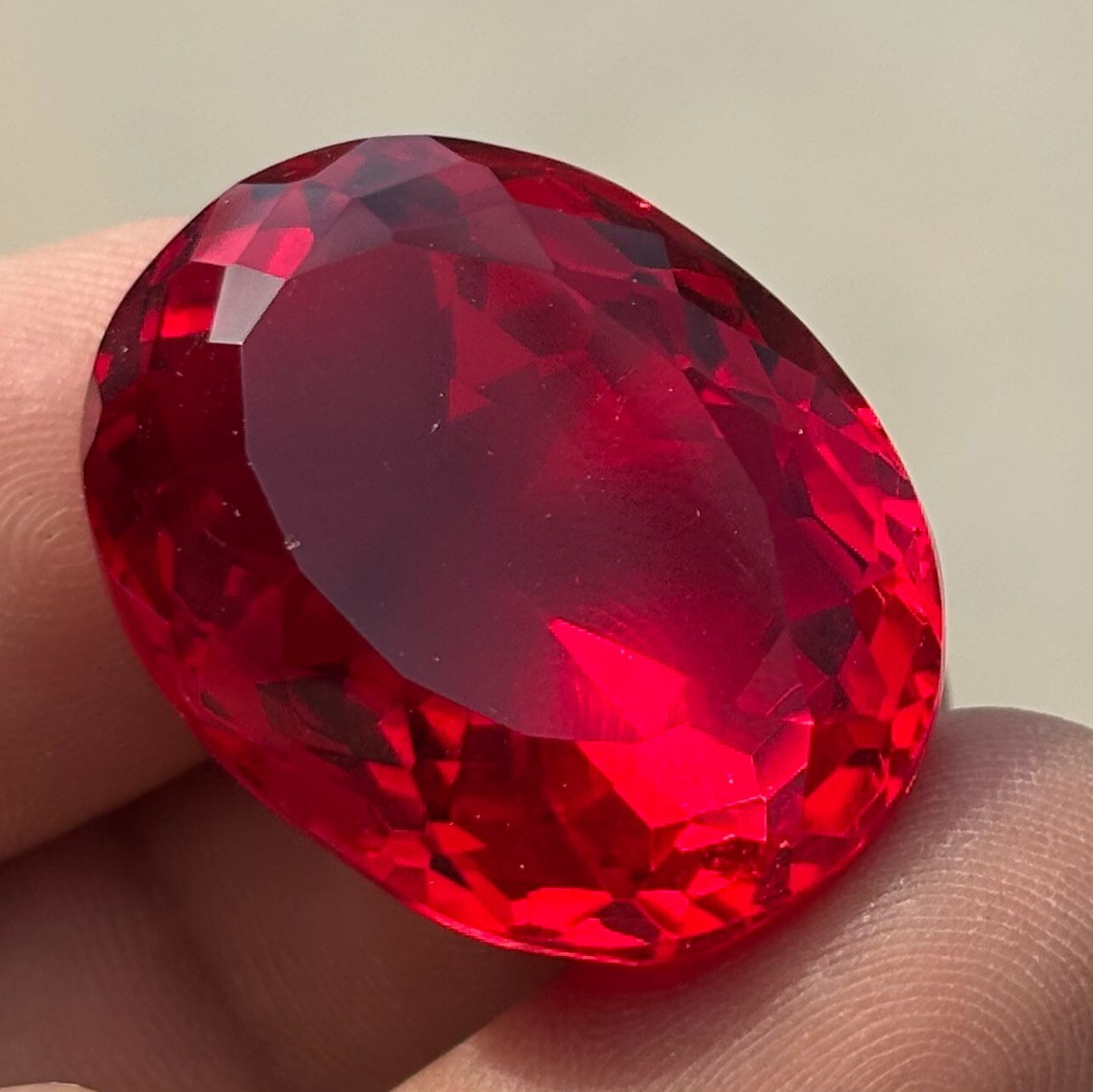 200 CT BIG SIZE Natural Certified Blood Red Ruby Oval Cut Loose Gemstone