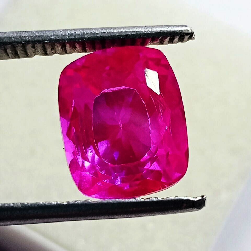 Pitambari Sapphire Cushion Cut Natural Bi-Color Certified Loose Gemstone 10.85Ct