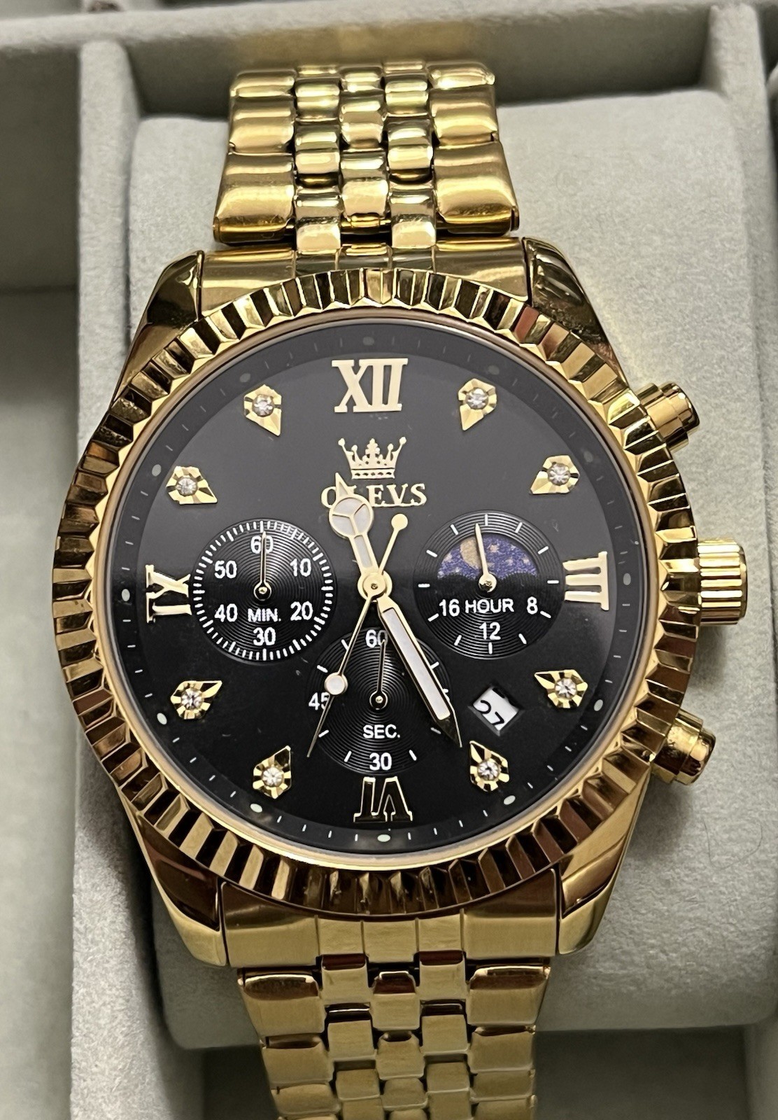 THREE Amazing Timepieces: CASIO/OLEVS/FOSSIL ~$200 (see description & photos)