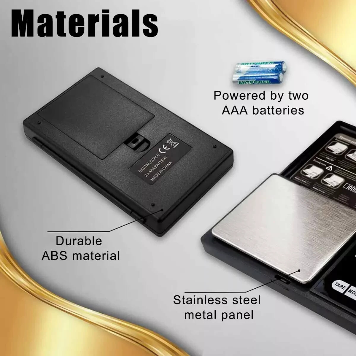 Pocket 1000g x 0.1g Digital Jewelry Gold Coin Gram Balance Weight Precise Scale