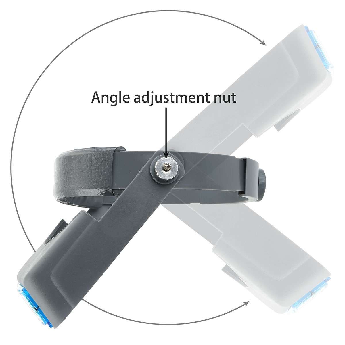 4 Lens Head Headband Magnifier Reading Jewelry Visor Opitcal Glass Magnifier US