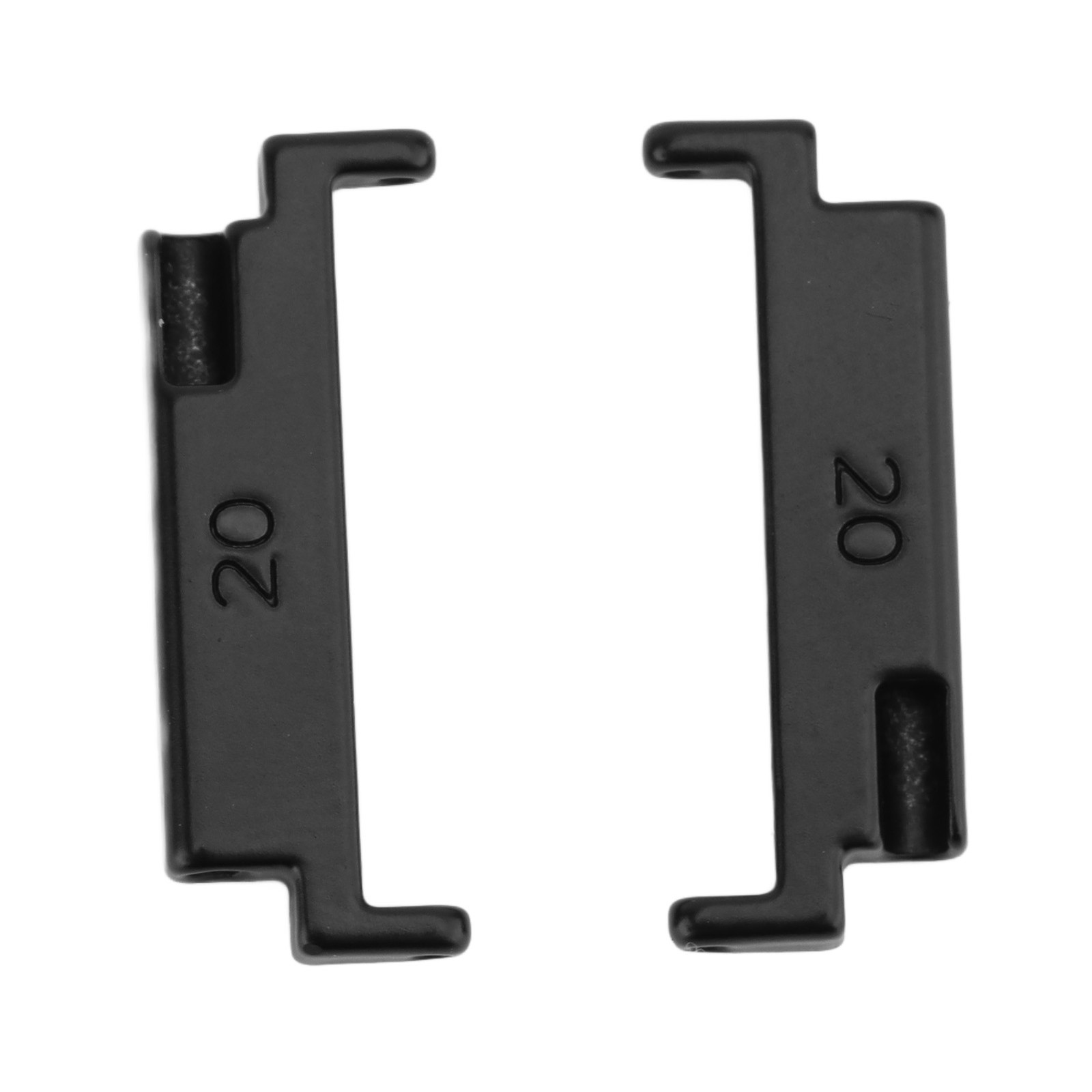 Black A Pair 1 Pair Metal Watch Band Adapter 20 To 22mm Watch Strap Connect N