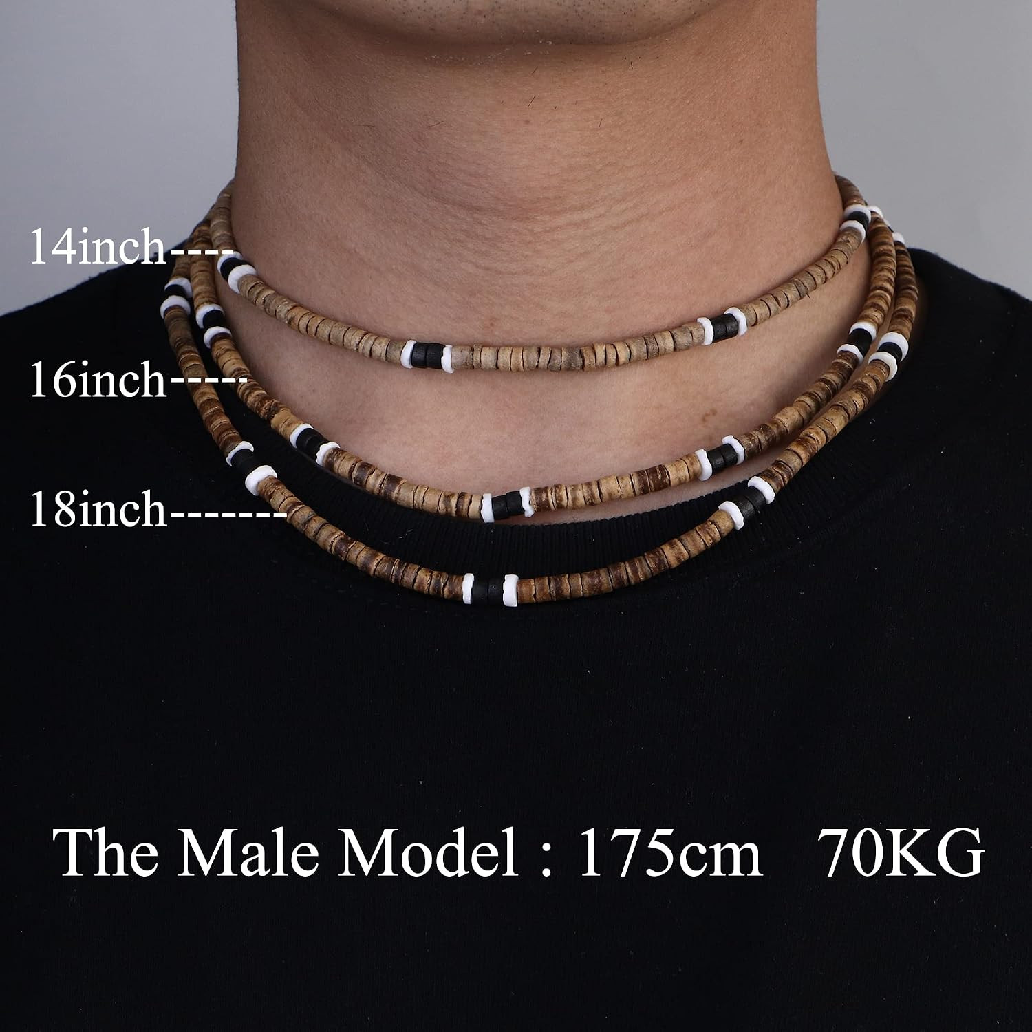 Surfer Necklace for Men Women Puka Shell Necklaces Men Sea Shell Beach Necklace