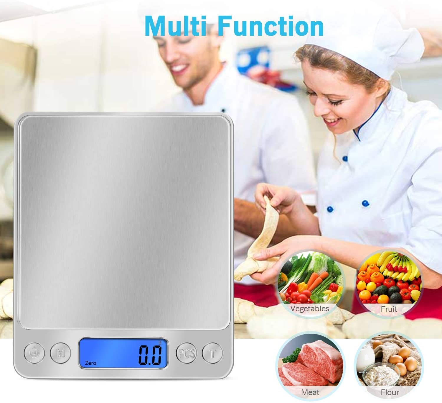 3000g x 0.1g Digital Scale Jewelry Pocket Gram Gold Silver Coin Herb Food Precis
