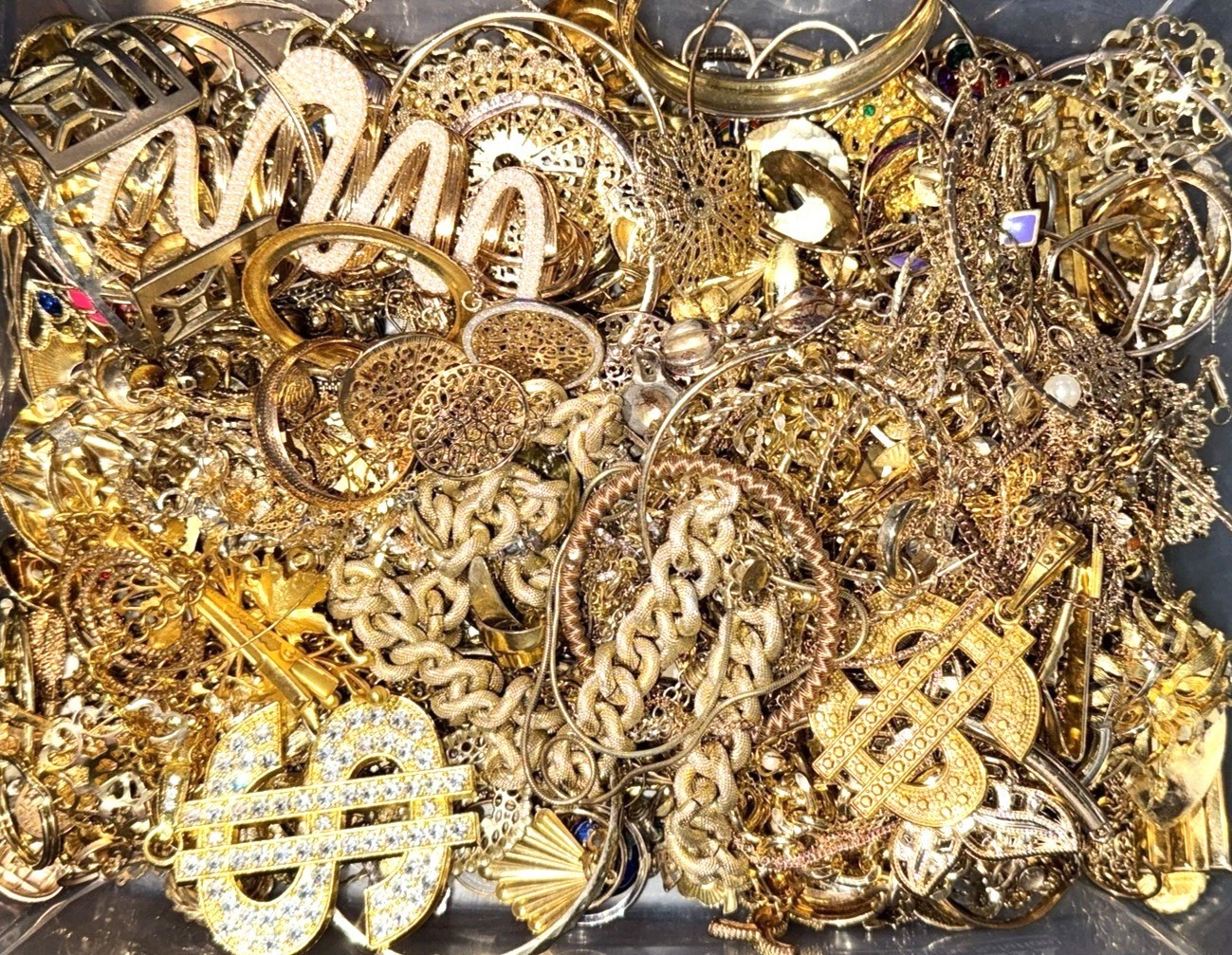 3 Lbs Pounds Unsorted Huge Lot Jewelry Vintage Now Junk Art Craft Treasure Fun
