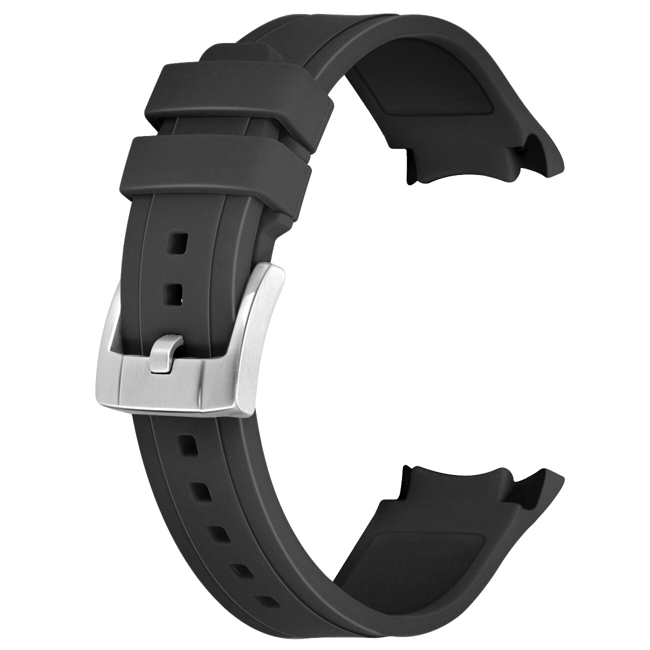 20 22mm Rubber Watch Band Premium Silicone Universal Curved Ends Rubber Strap