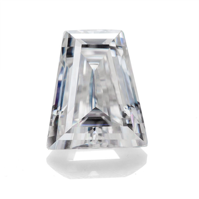 Trapezoid Shape White D Color VVS1 Clarity Loose Moissanite Stone Excellent Cut