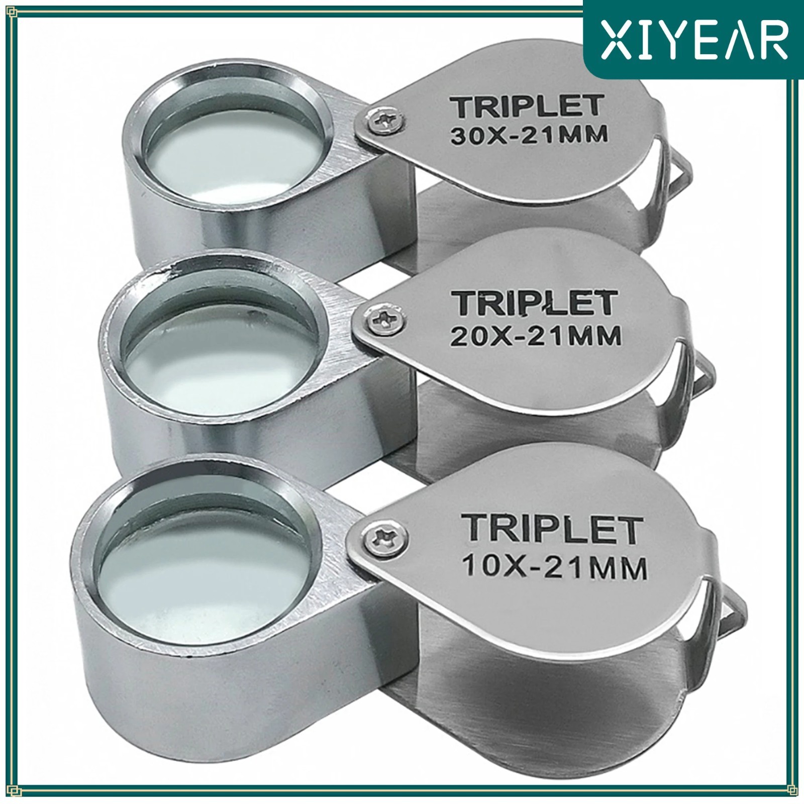 10-30X Jeweler’s Glass Magnifying Loupe-Eye Magnifier for Jewelry, Coin, Stamp