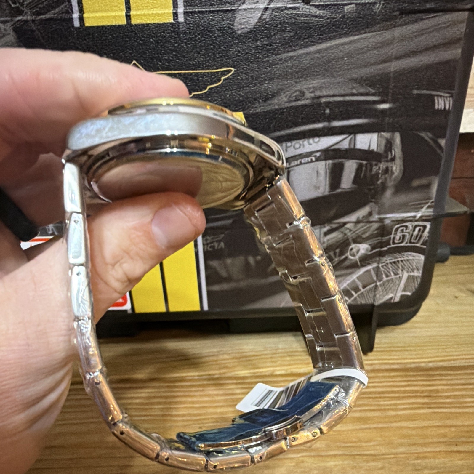 Invicta Men’s Celestial Hollis, gray dial, Two-Tone Stainless Steel Bracelet