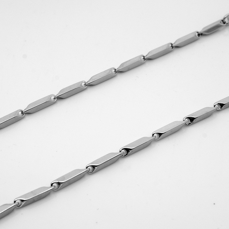 5pcs 3mm Stainless Steel Chain Necklace for Men Jewelry Pendant Accessories