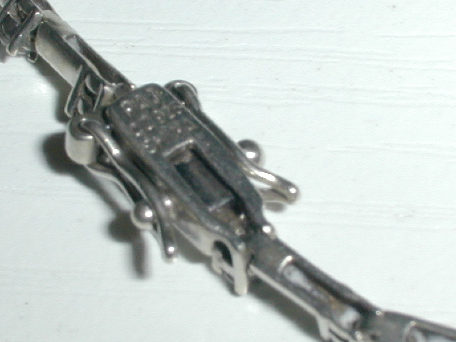 PAJ STERLING SILVER SPARKLING CZ FINE TENNIS BRACELET- 7 3/4″ LONG!