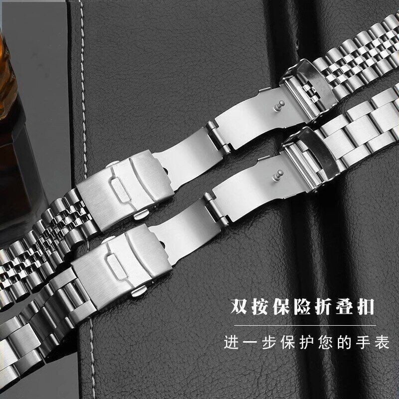 Stainless Steel Watch Band Strap For Casio Duro MDV106 MDV107 Bracelet Tool22mm