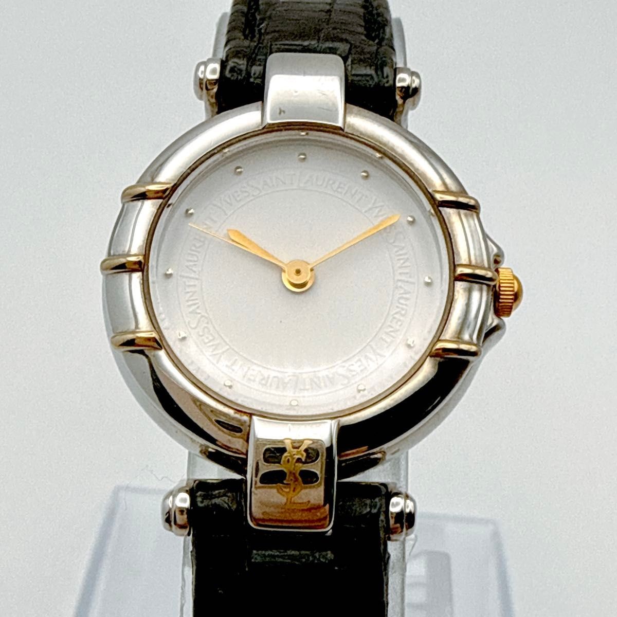A116 item original belt YSL Yves Saint Laurent ladies watch