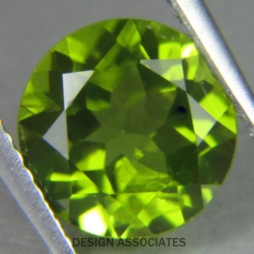 PERIDOT 3 MM ROUND CUT 8 PIECE SET ALL NATURAL