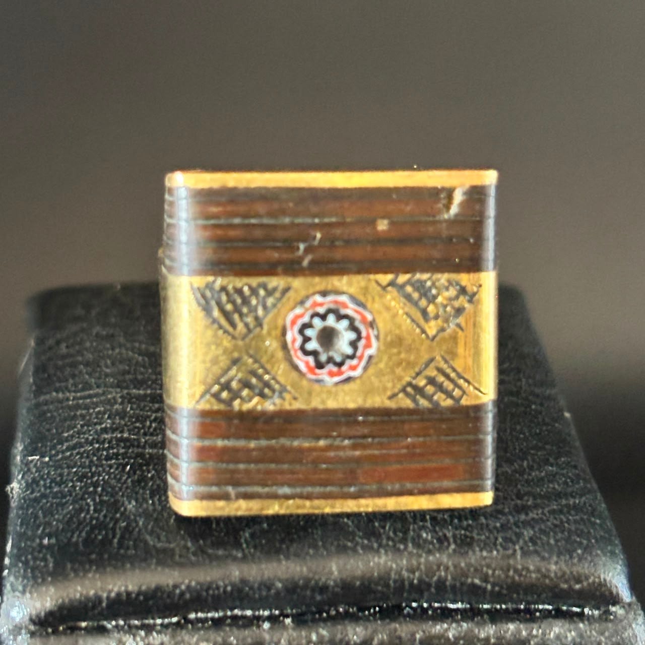Vintage Moroccan Tuareg Brass Ring Berber Sahara Handmade Ring Size 10.5 US