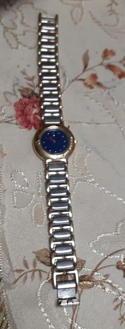 Yves Saint Laurent Watch Quartz Blue Dial Gold