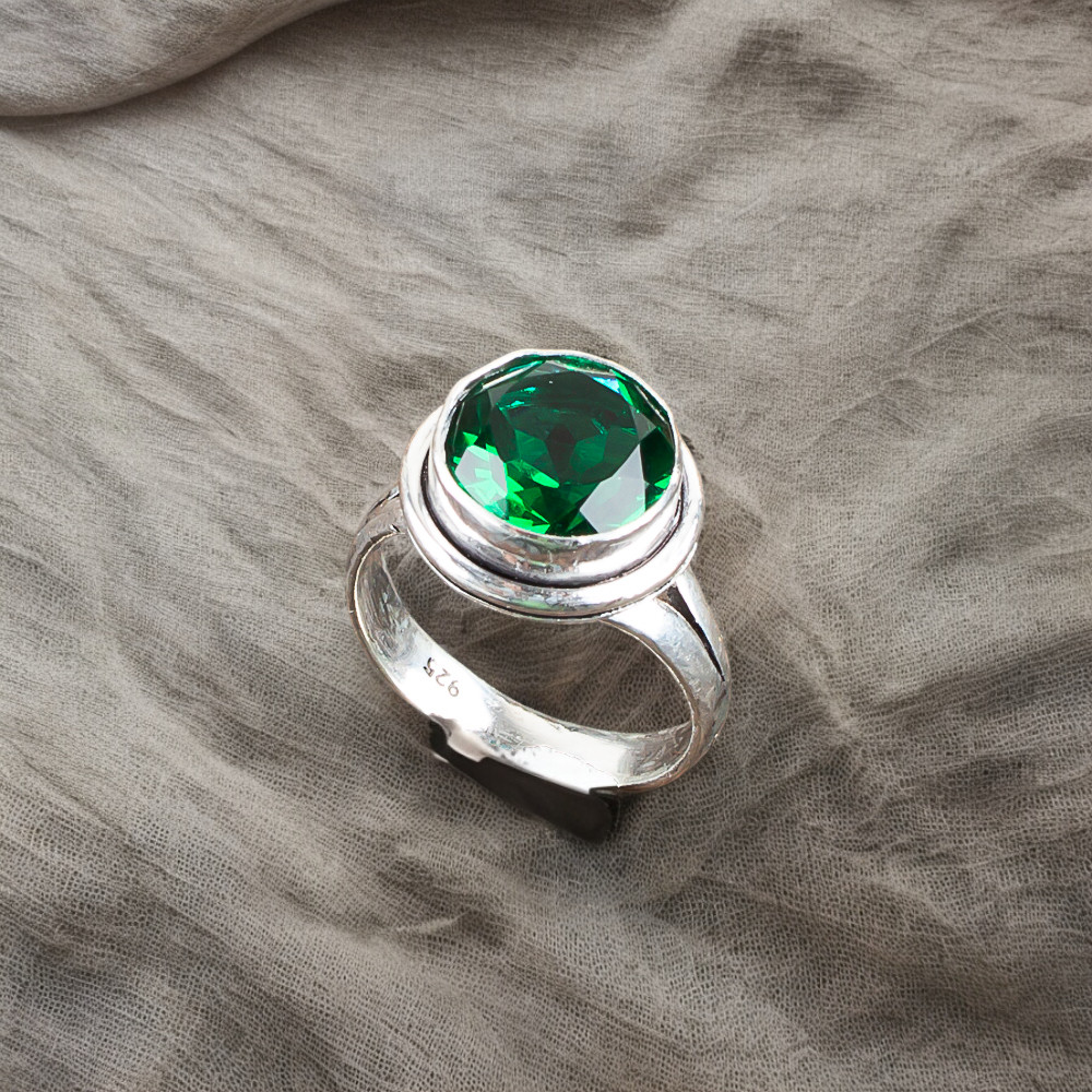 Chrome Diopside Gemstone 925 Sterling Silver Handmade Jewelry Ring All Size