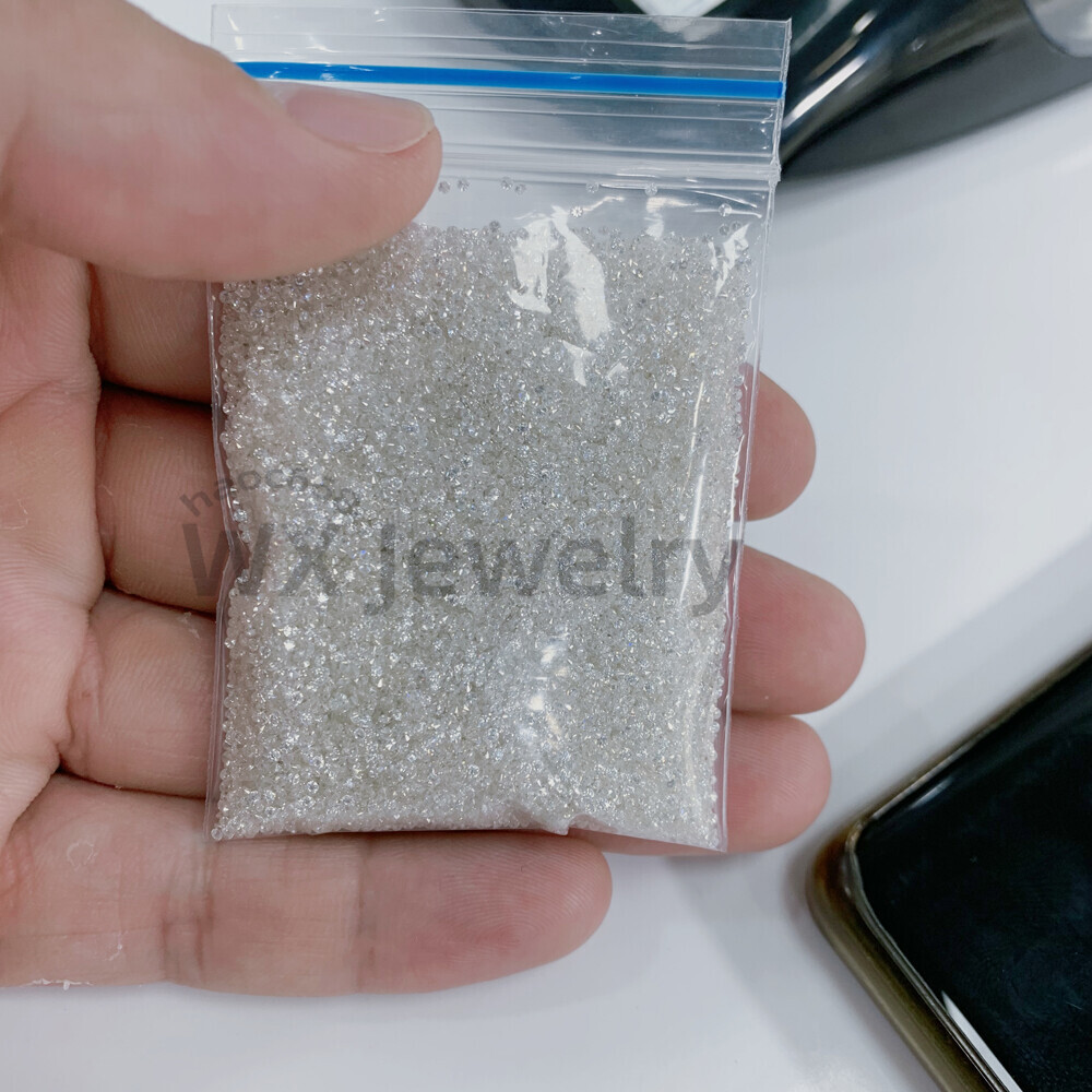 Small 0.8-3.0mm 1000pcs Round White Loose Moissanite Stone D Color Brilliant