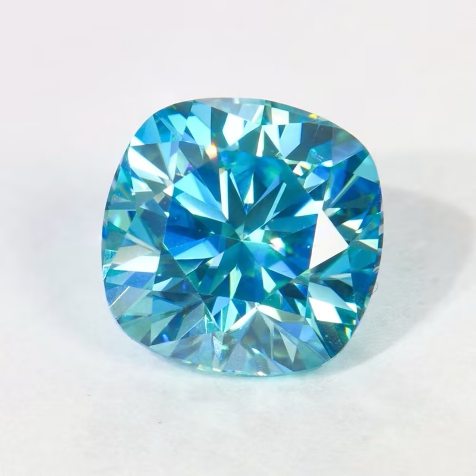 0.5-3ct Eight Colors Cushion Cut Moissanite Loose For Ring Pendant inlay GRA