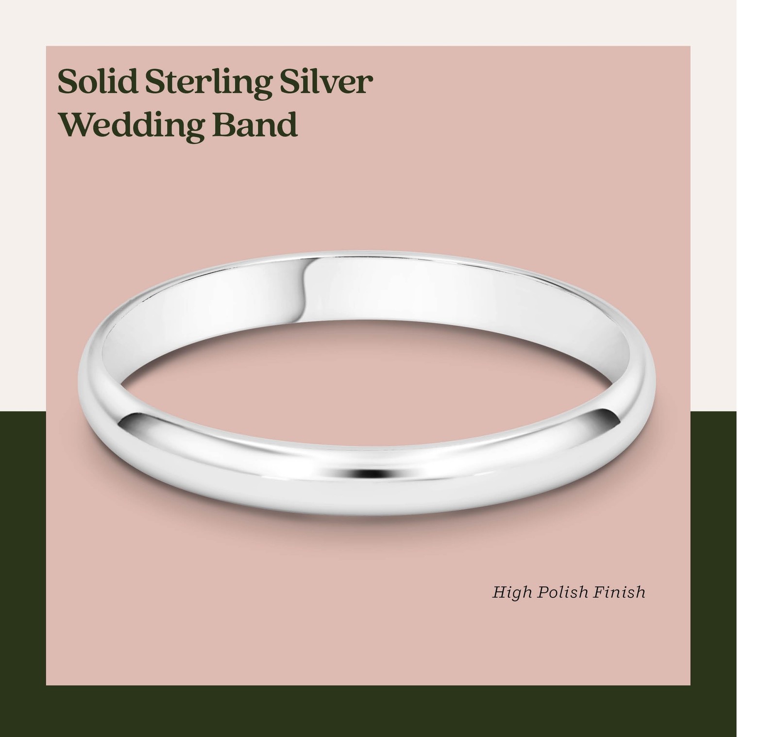 KEZEF Sterling Silver Wedding Band Ring for Men and Women Wedding Bands for H…