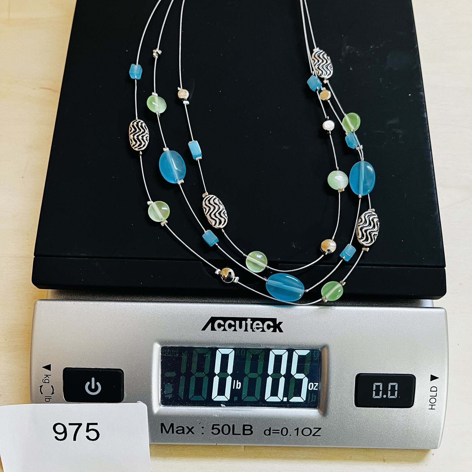 Lia Sophia Caspian Sea Necklace Costal Beach Resort Vacation 18”Length