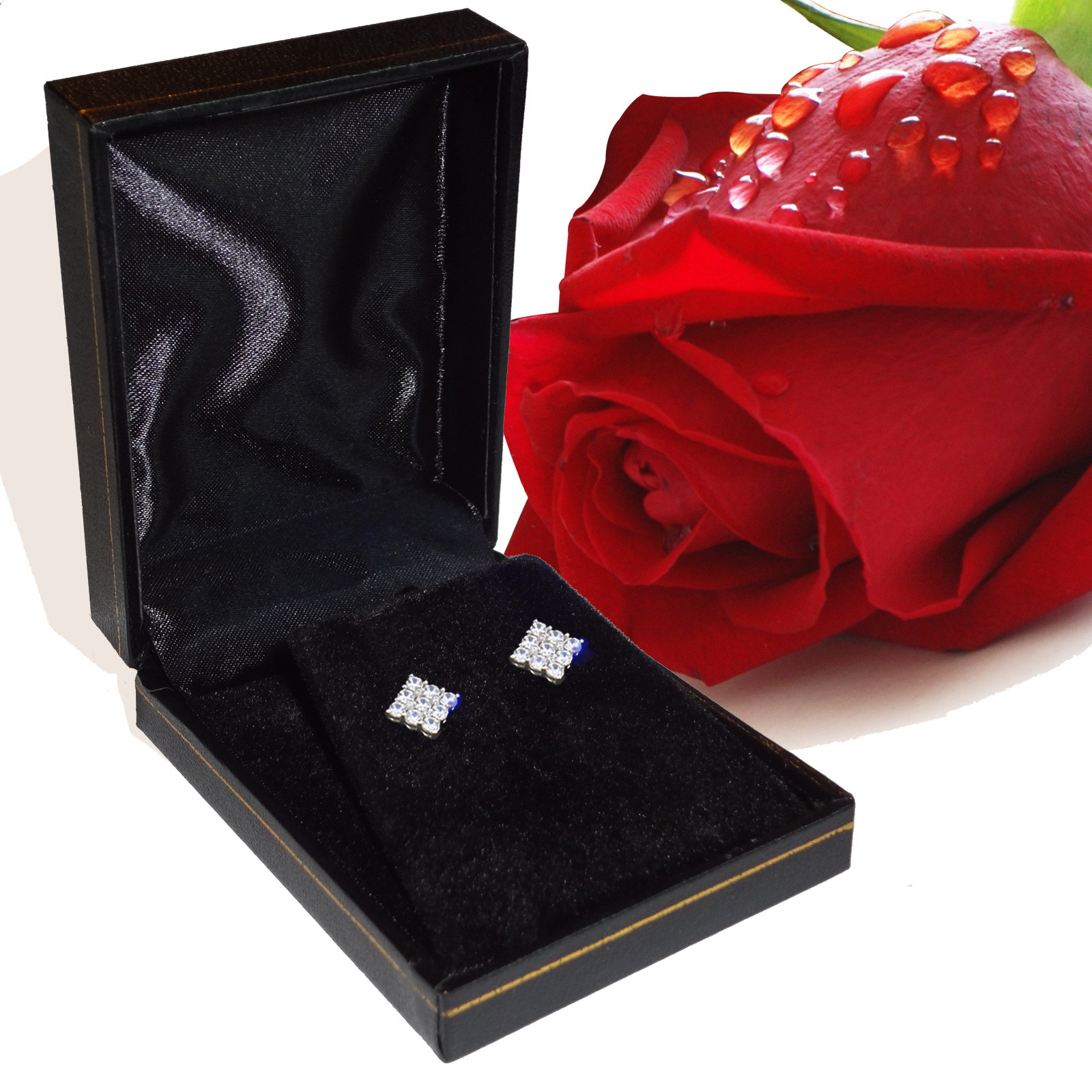 2.00 CT ROUND GRA MOISSANITE EARRINGS 14K YELLOW GOLD STUDS SCREW-BACK GIFT NEW