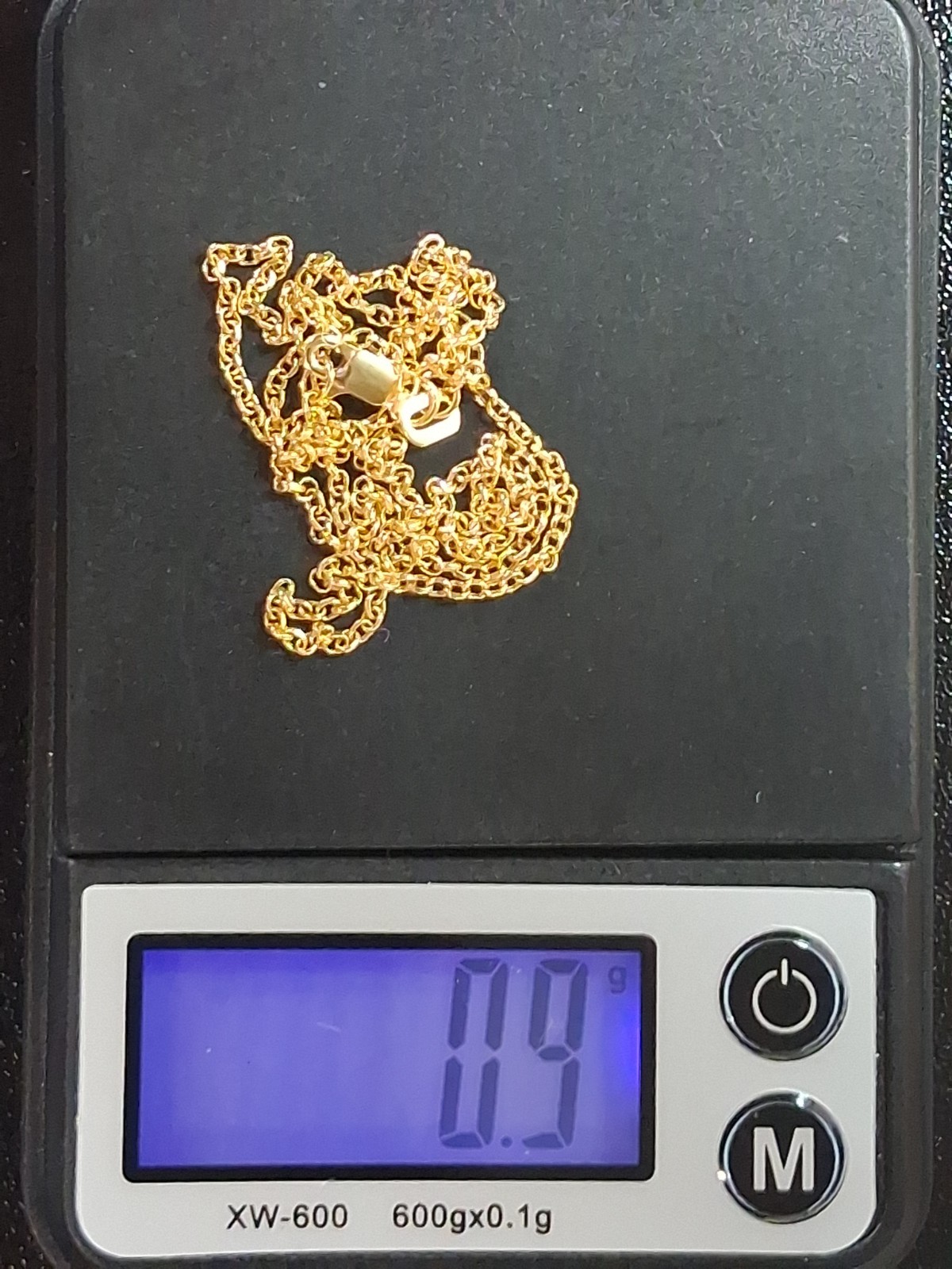 10k Yellow Gold 16″ Tight Anchor Chain 1.5mm