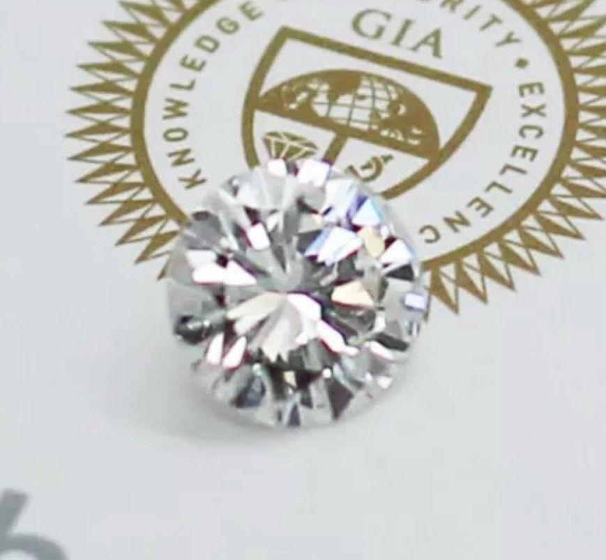 GIA Certified 1.03ct K/VS2 Laser Inscribed Round Brilliant Cut Loose Diamond