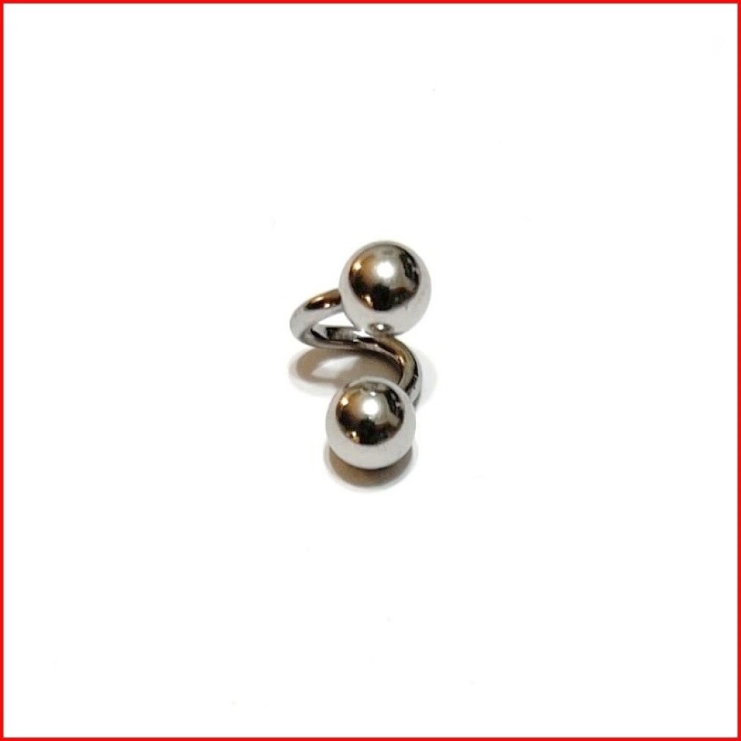 Smallest STIMULATING VCH TWISTER THIN 16g ONLY 6mm Dia Surgical Steel.