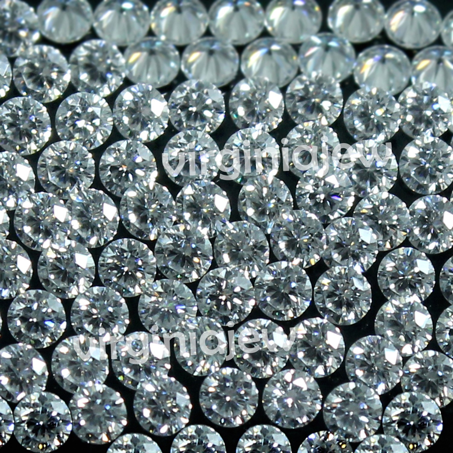 Natural D Color VVS1 Brilliant Cut 0.8 MM Round White Loose Diamond 1000 Pcs Lot