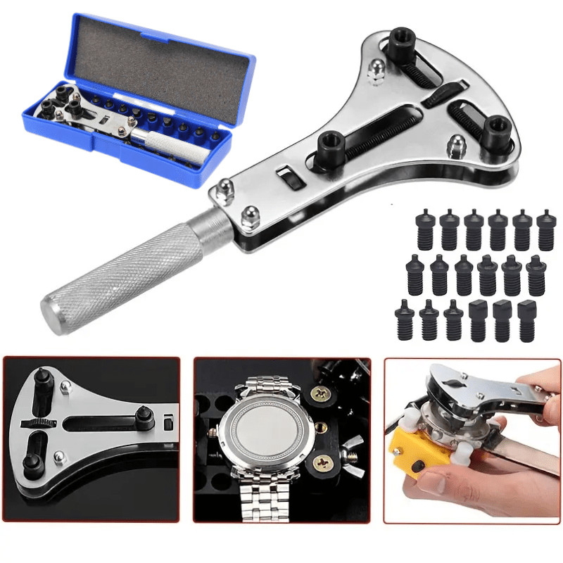 Watch Band Back Case Opener Fixer Repair Tool Kit Battery Screw Cover Remover