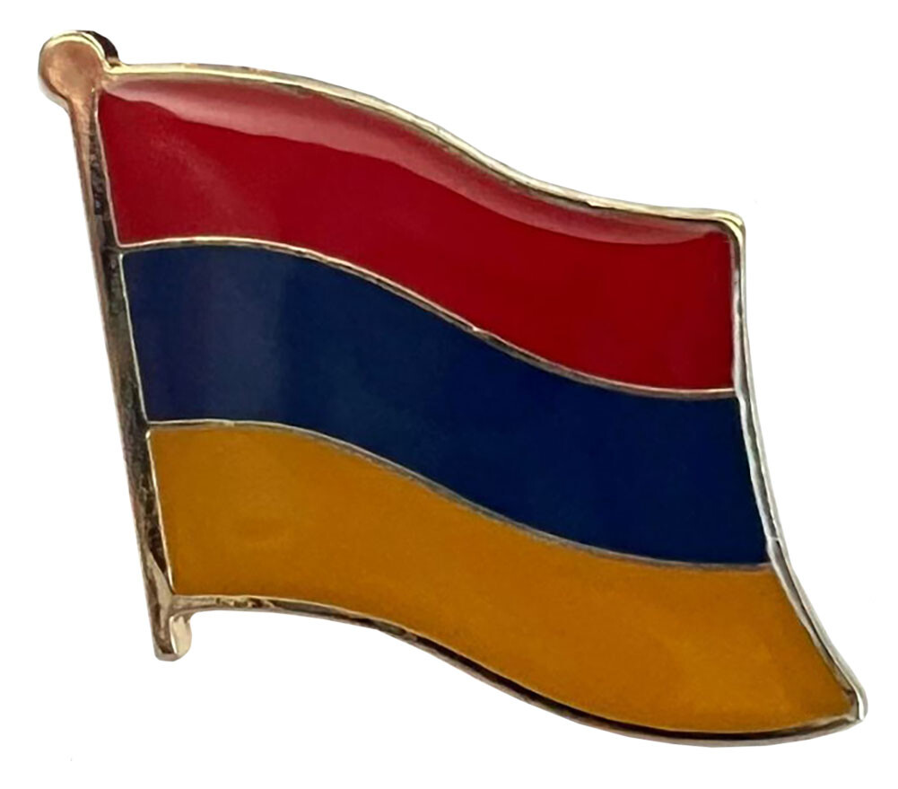 Wholesale Pack of 6 Armenia Country Flag Bike Hat Cap lapel Pin