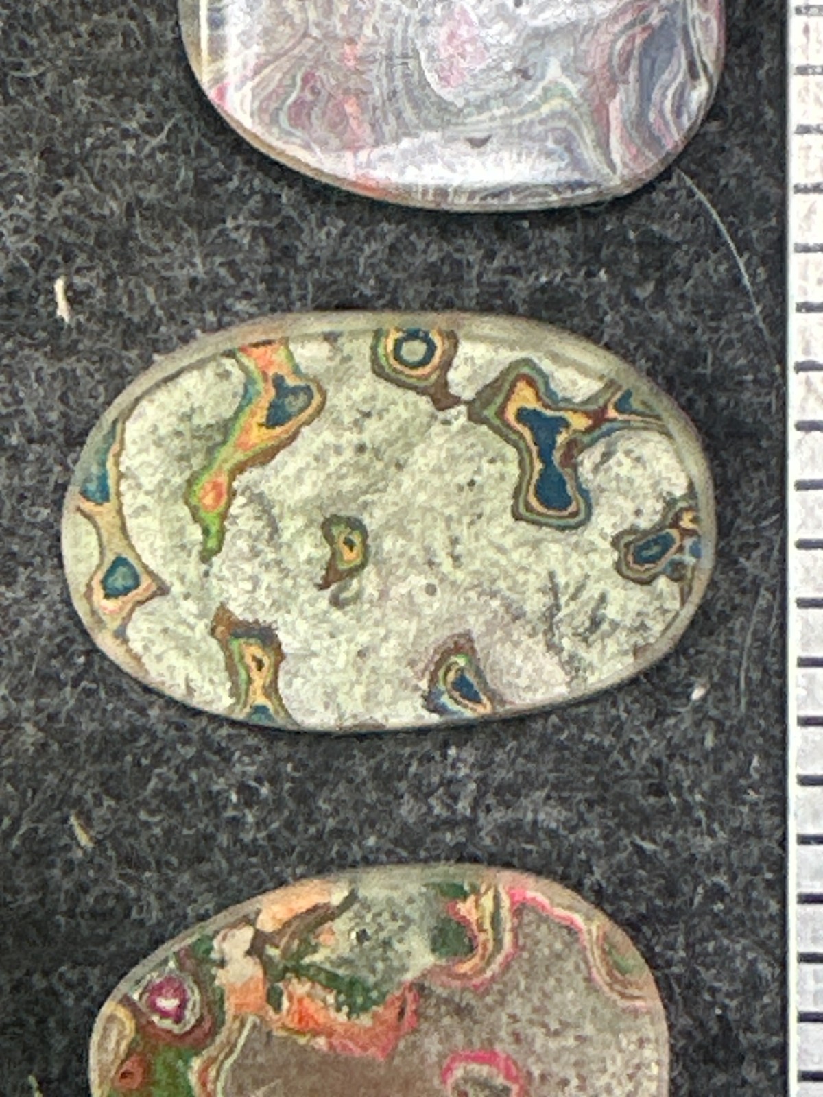 Fordite / Cadillac Ranch Cabochons Very Good Quality Colors Lot 5