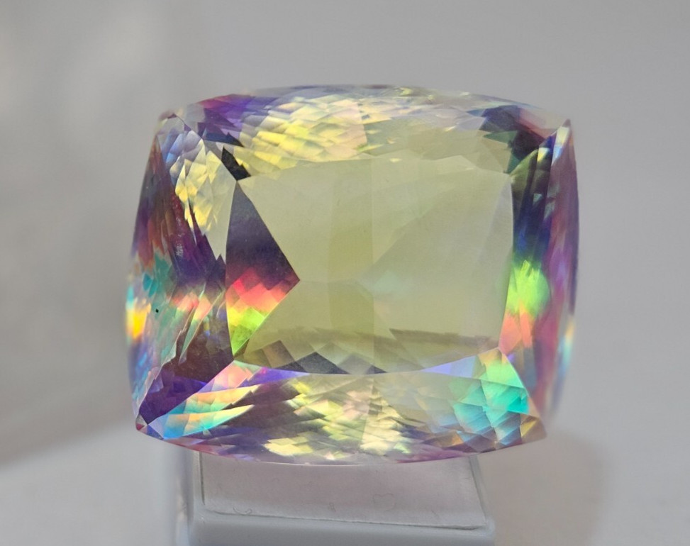 268-269 Ct Superb Mystic Topaz Cushion Cut Natural EGL Certified Loose Gemstone