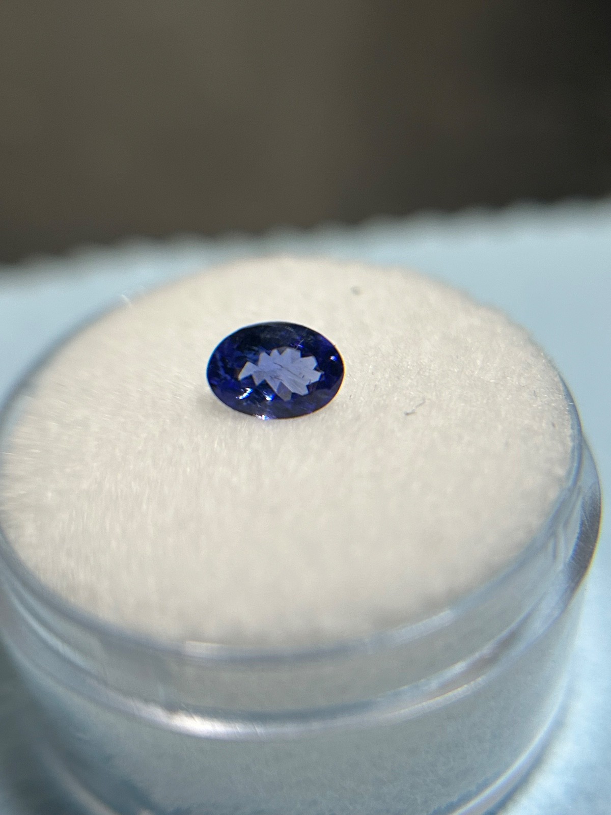 6.3×4.4×2.7 mm Oval Tanzanite – ungraded