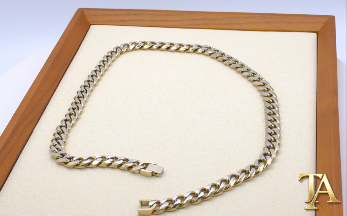 Esquire Mens Jewelry Two Tone Curb Link Chain Necklace 22 Gold Tone EZC1046