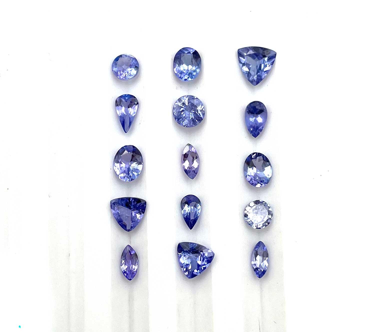 Natural Tanzanite Mix Shape Cut Loose Gemstone Lot 18-20 Pcs 2.50*5-5 MM 5 CT
