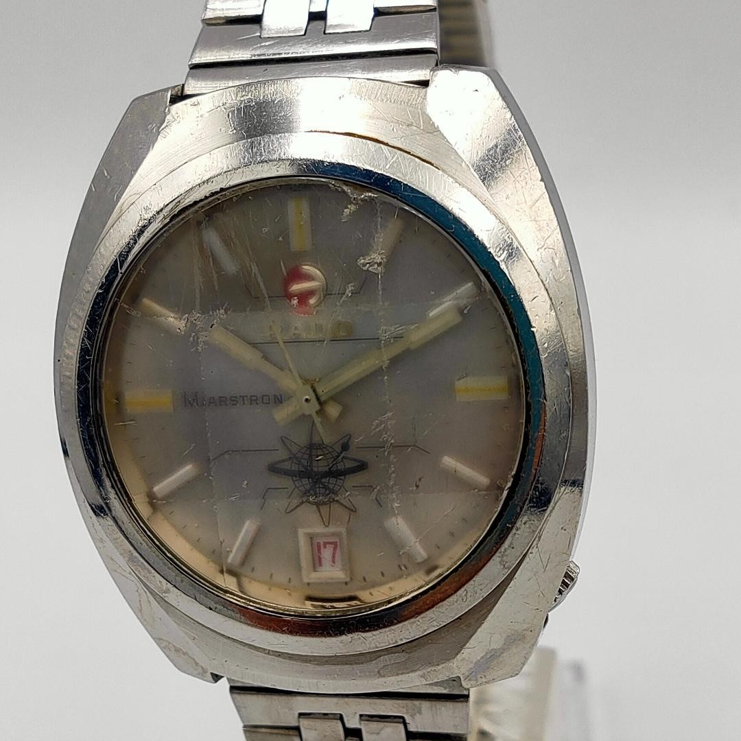 NEEDS SERVICE RADO Marstron with Cut Glass Vintage Automatic Watch | Swiss Made
