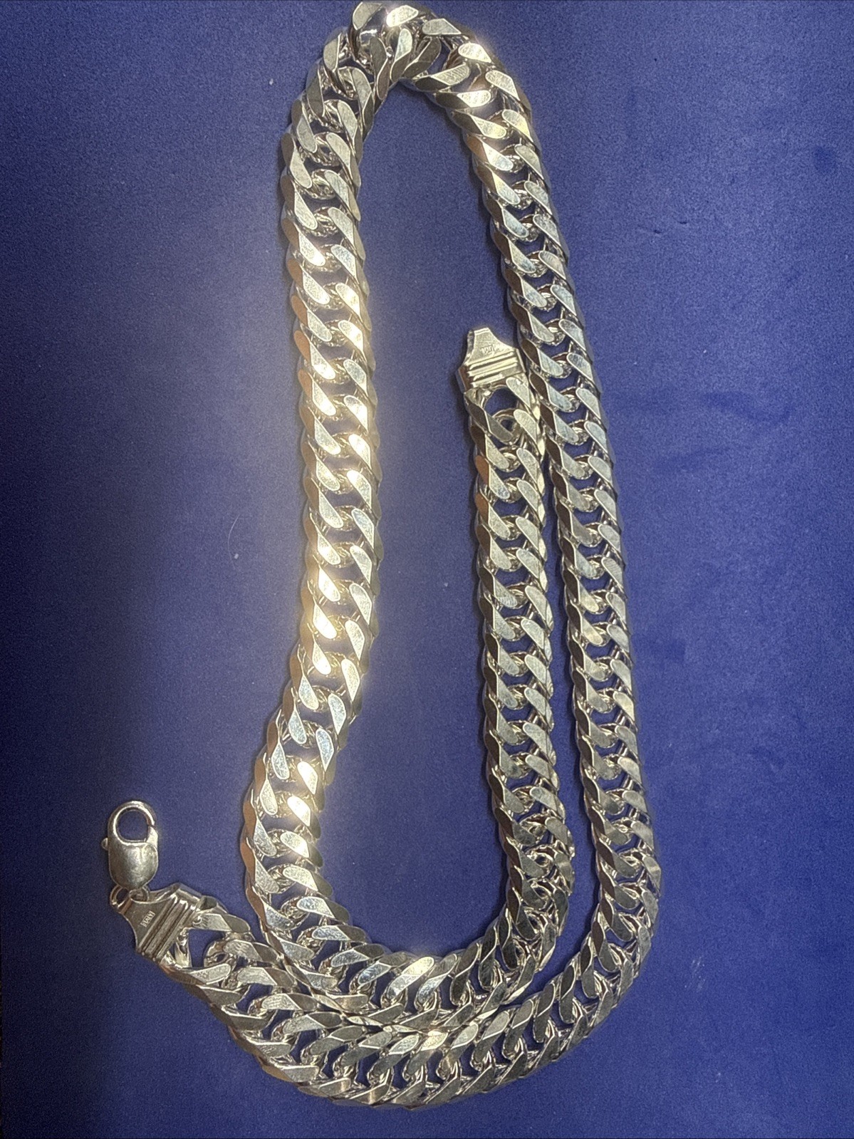 .925 Sterling Silver Double Curb Cuban Chain Necklace MONSTER SIZE HEAVY 277G