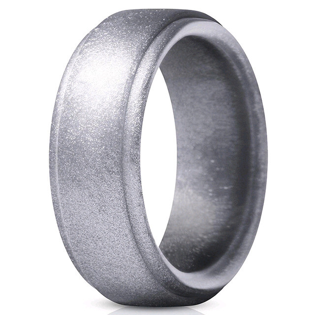 4 Pack Silicone Flexible Wedding Ring Engagement Men Women Rubber Band Sport Gym