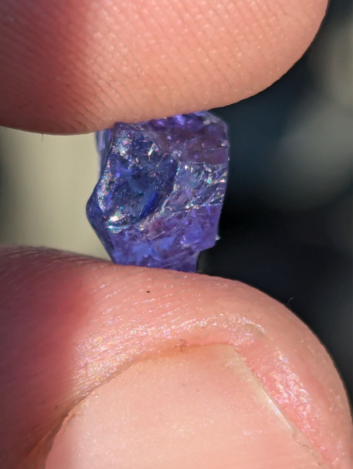 USA seller 3.96 Flawless Tanzanite IF Flawless clean facet rough gemstone