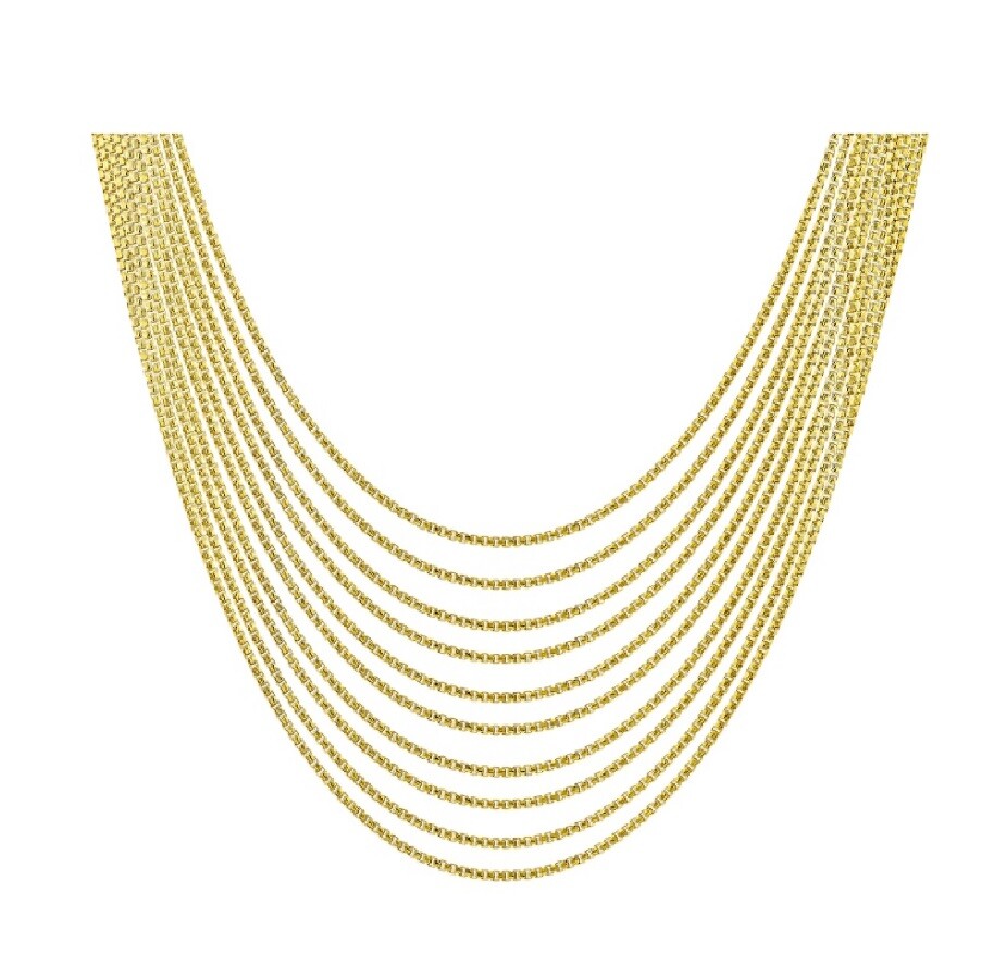 18K Gold Filled Tarnish-Resist Italian Box Chain Necklace 16″-32 inch *1.2mm/2mm