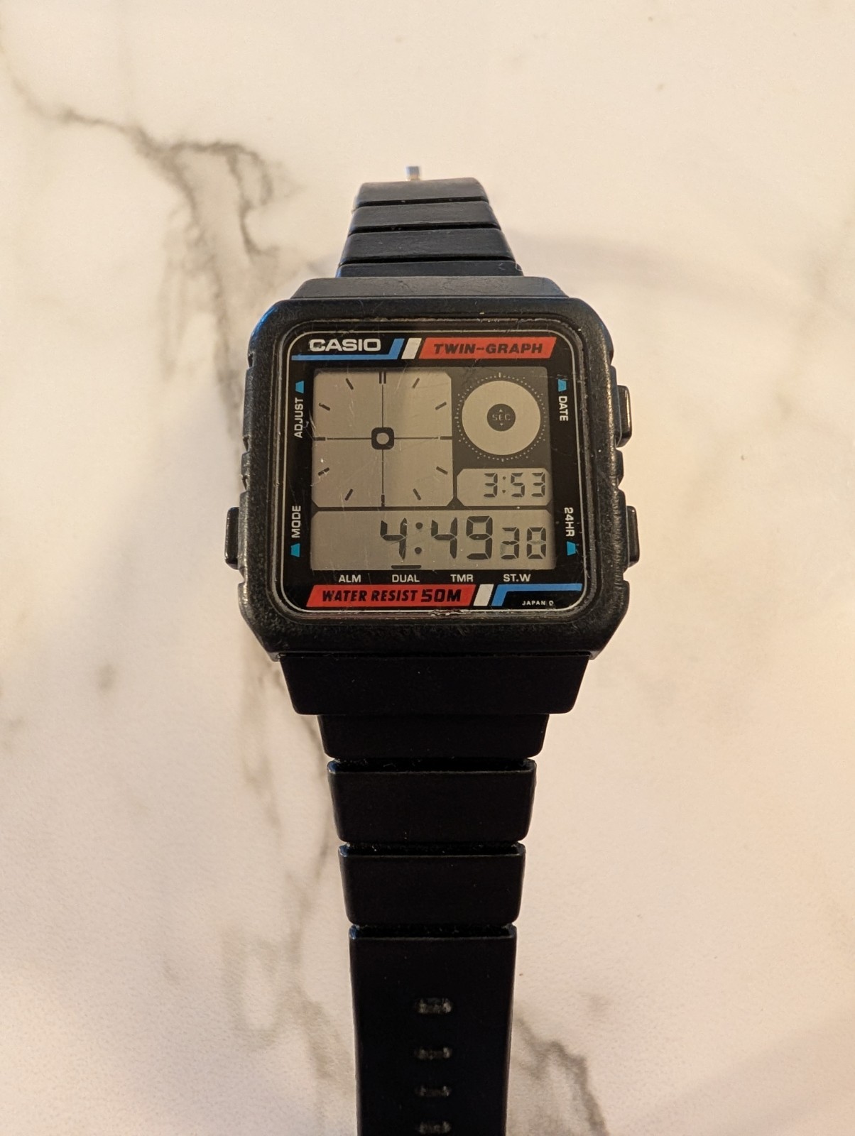 Casio Twin-Graph AE-20w extremely rare. partially functional see description