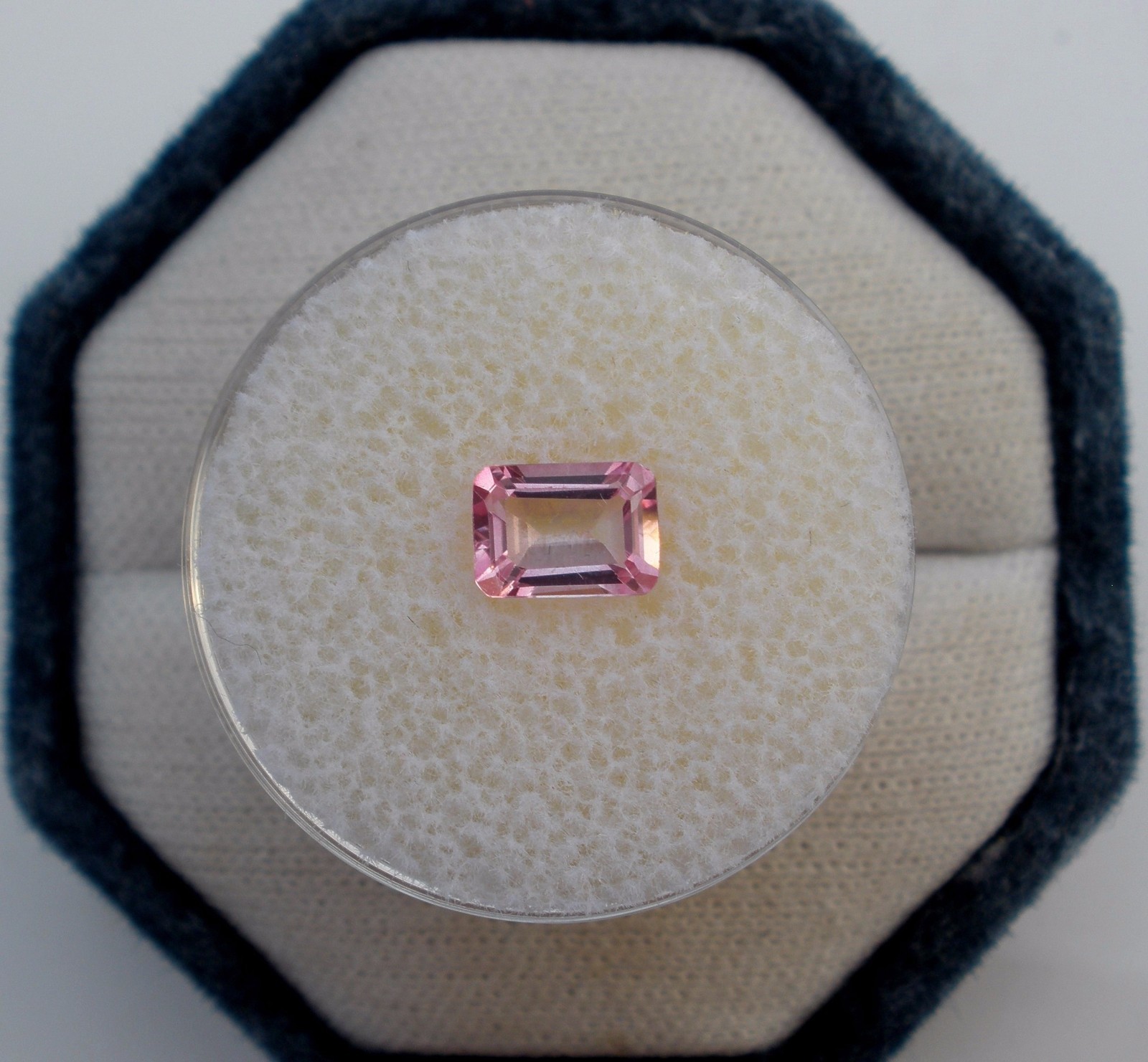 Pink Topaz Loose Emerald Natural Gem 7x5mm