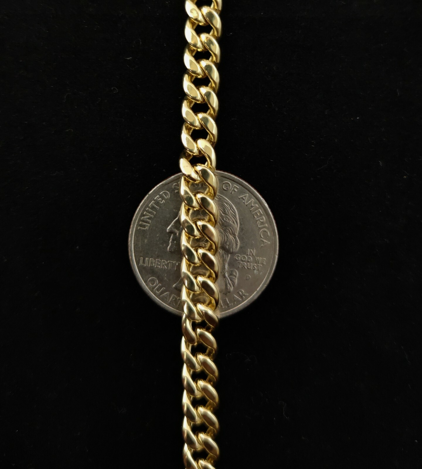 10K Real Gold 6.2mm Miami Cuban Bracelet with Box Clasp Lock, 10K Yellow Gold